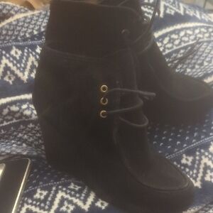 Michael Kors Black Wedge Boots